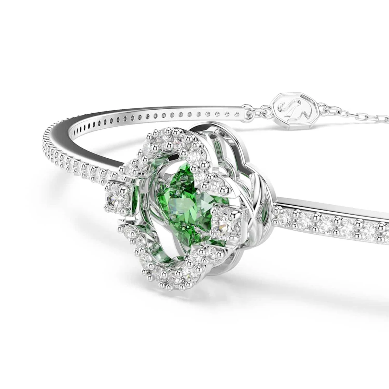 Swarovski Una Sparkling Dc Zilveren Armband met Groene Accenten 5757791 - Image 2