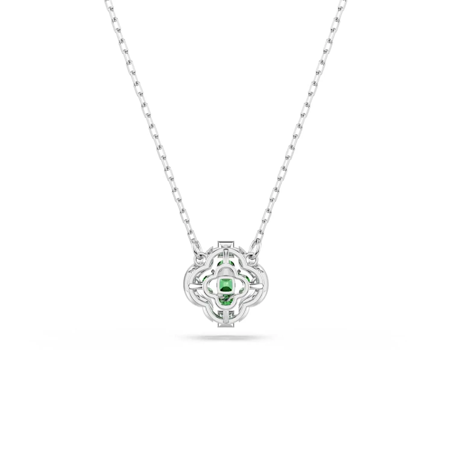 Swarovski Una Sparkling Dc Zilverkleurige Ketting met Groene Kristal 5757785 - Image 5