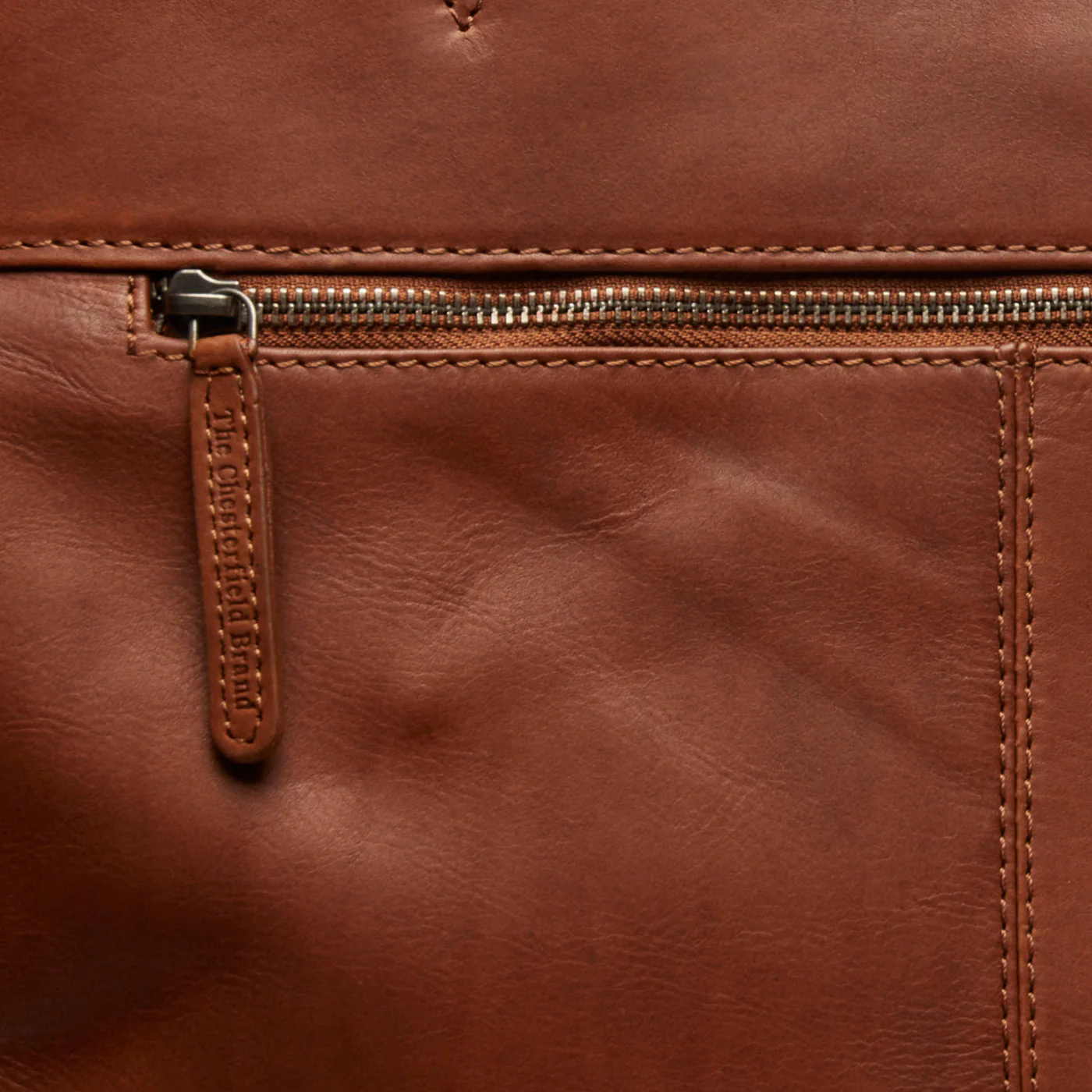 The Chesterfield Brand Berlin Cognac Leather Shopper C38.016031 - Image 7