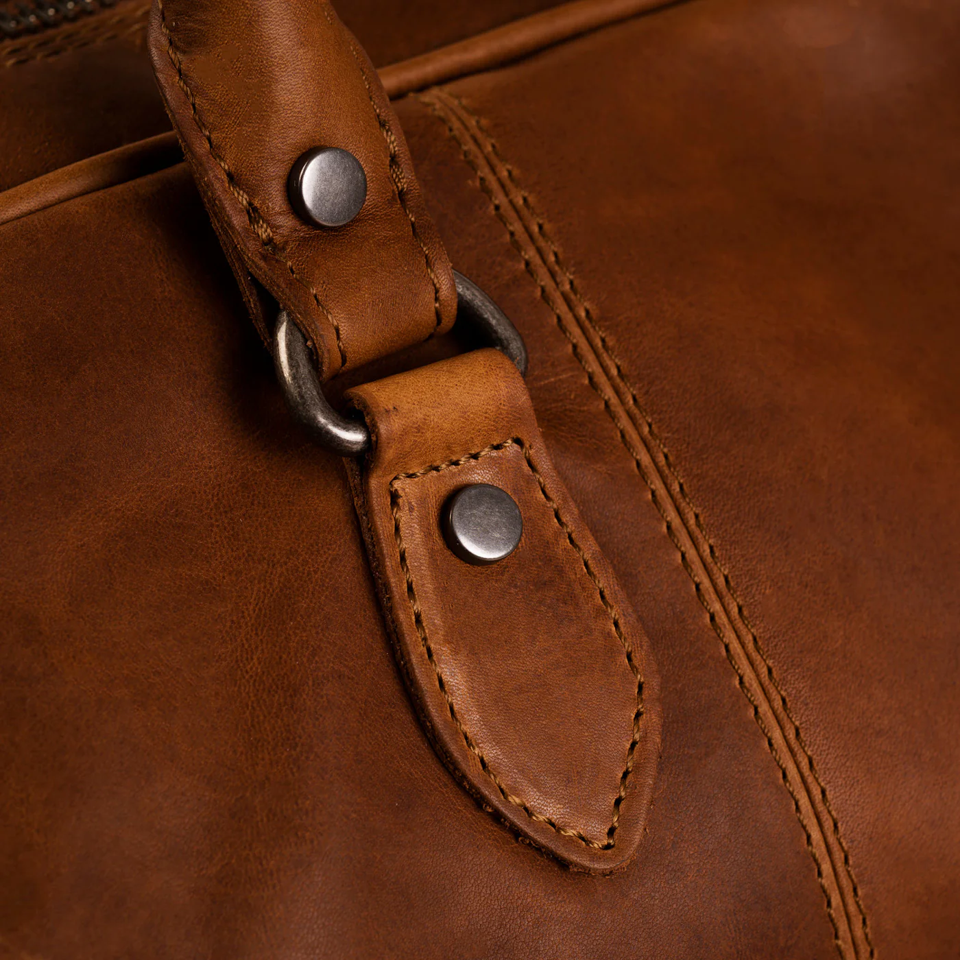 The Chesterfield Brand Liam Cognac Leather Travel bag C20.001331 - Image 5