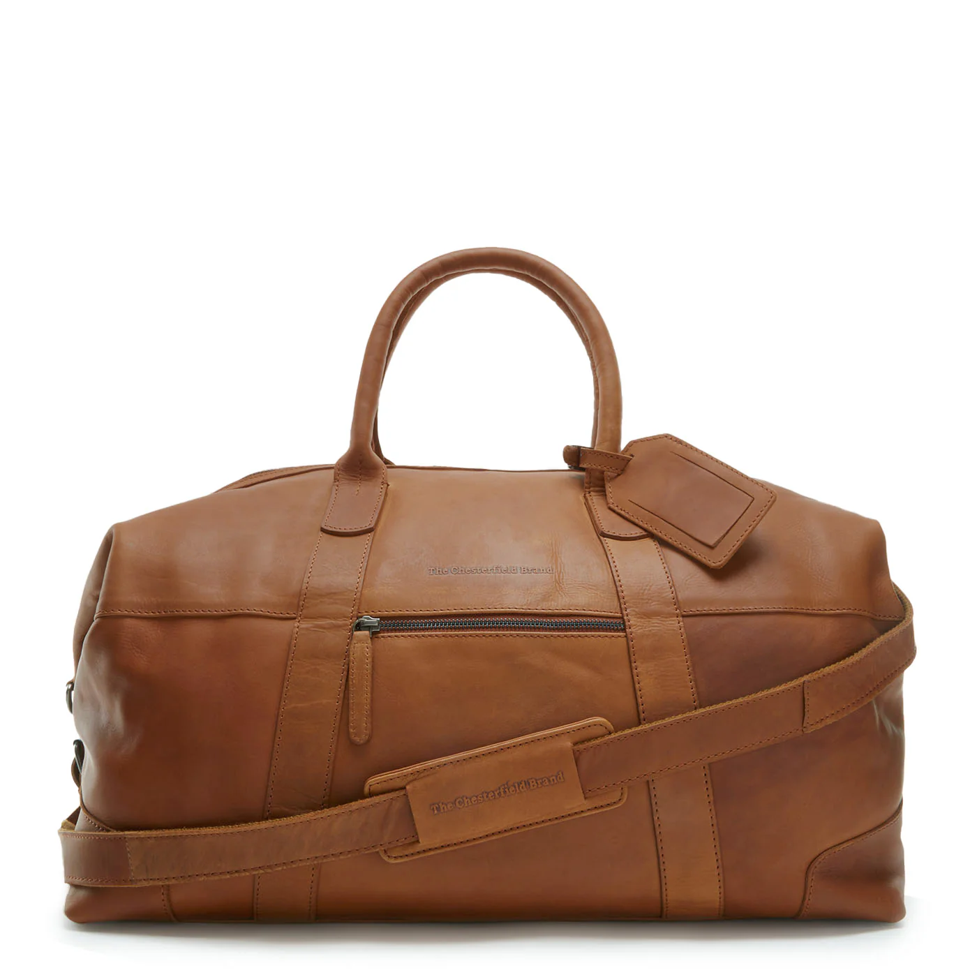 The Chesterfield Brand Portsmouth Cognac Leather Travel bag C20.001731 - Image 4