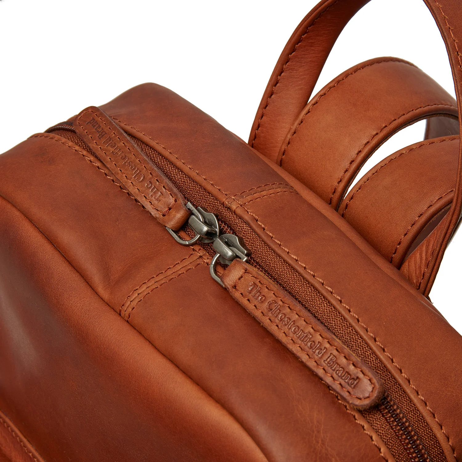 The Chesterfield Brand Santana Cognac Leather Backpack C58.030031 - Image 6