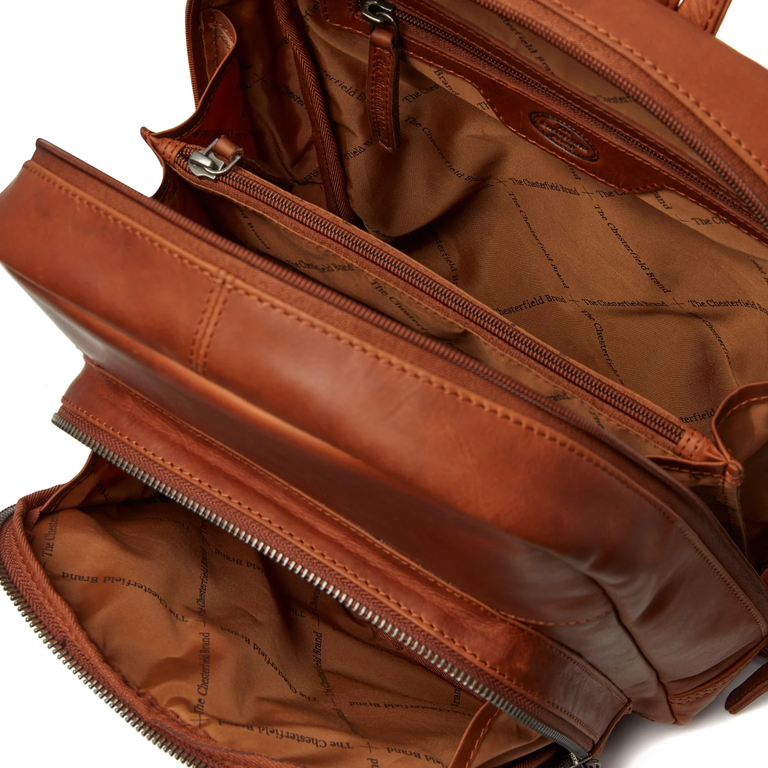 The Chesterfield Brand Santana Cognac Leather Backpack C58.030031 - Image 7