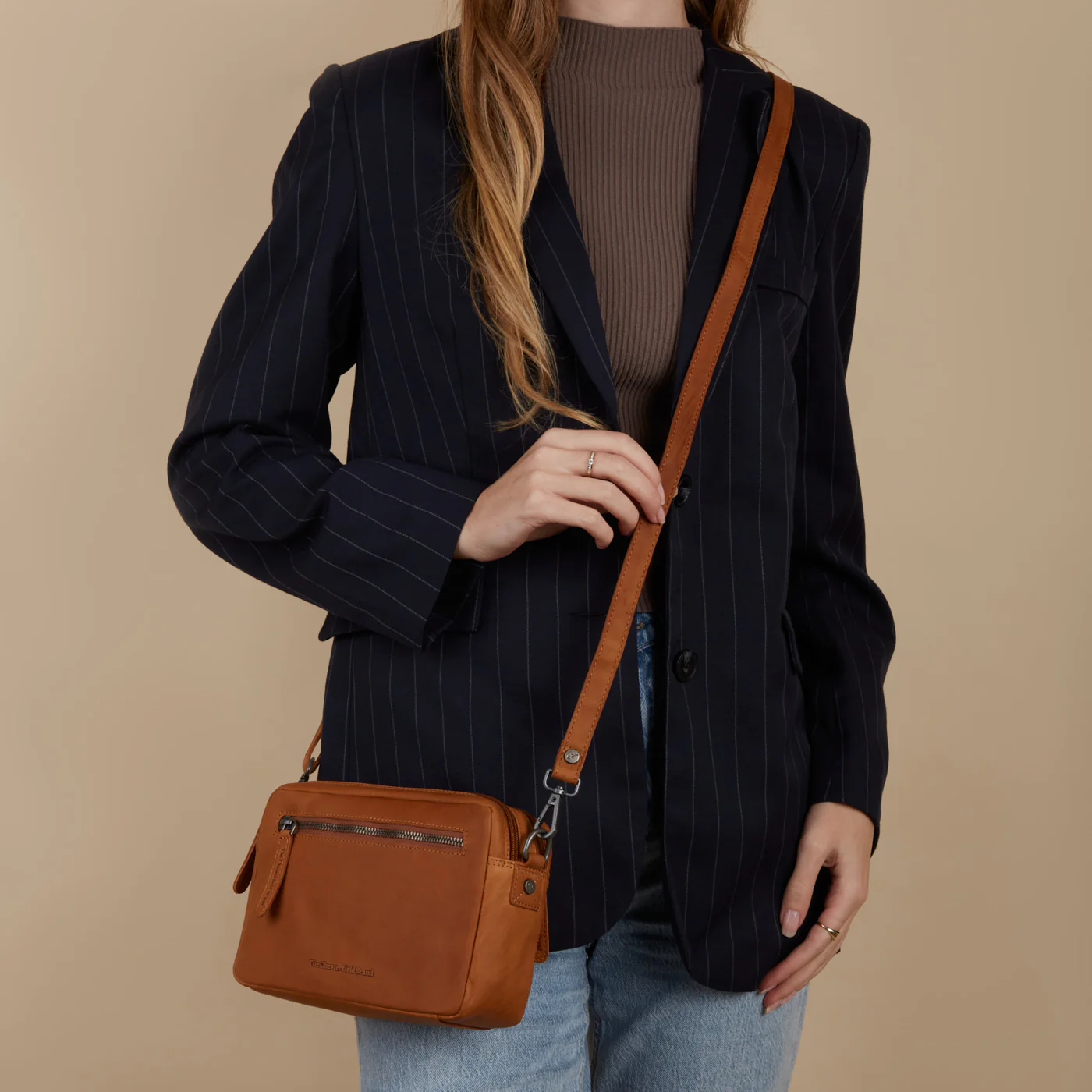 The Chesterfield Brand Tustin Cognac Leather Crossbody bag C48.122231 - Image 6
