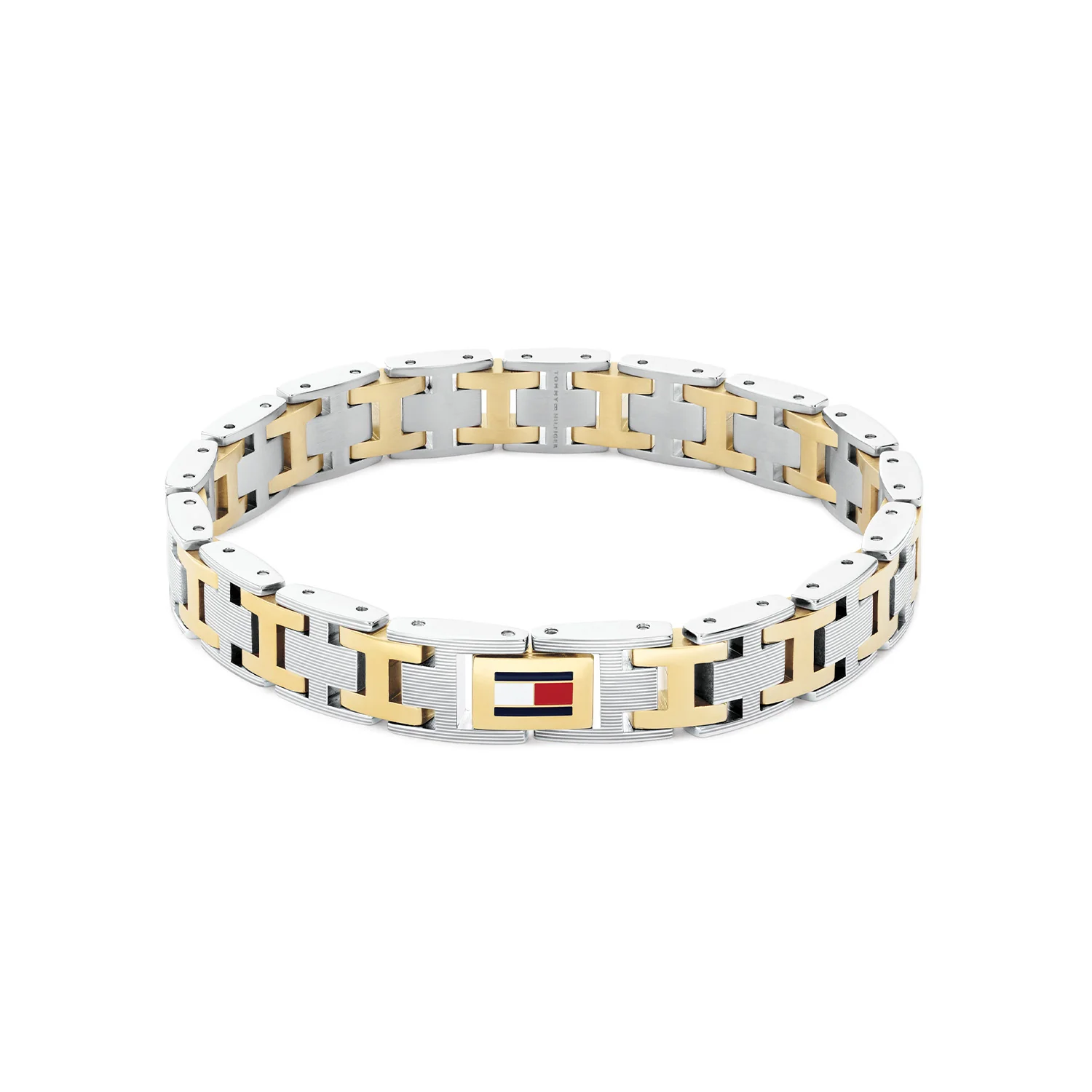 Tommy Hilfiger Roestvrij Staal Bicolor Heren Schakelarmband TJ2790683