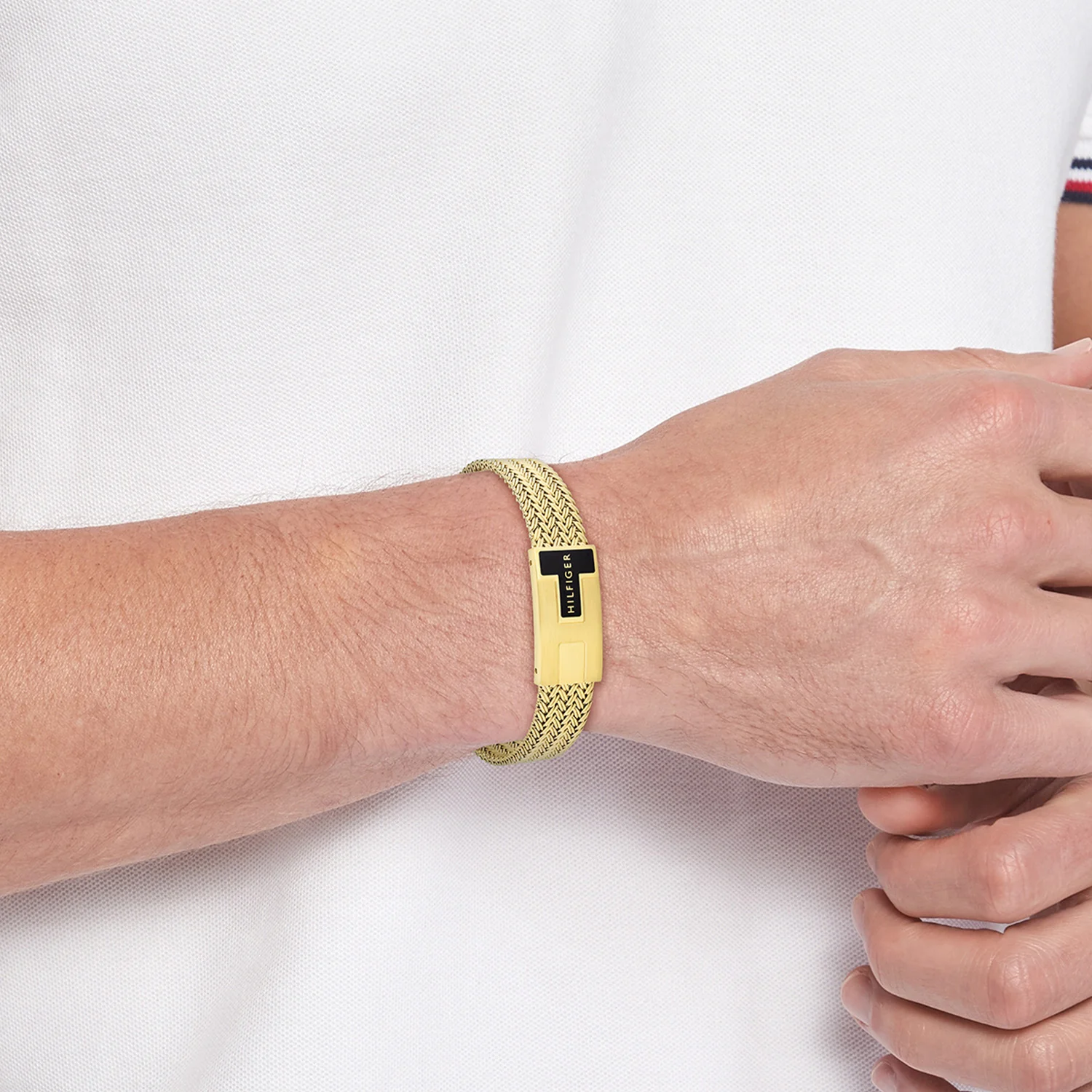 Tommy Hilfiger Roestvrij Staal Goudkleurige Heren Schakelarmband TJ2790706 - Image 2
