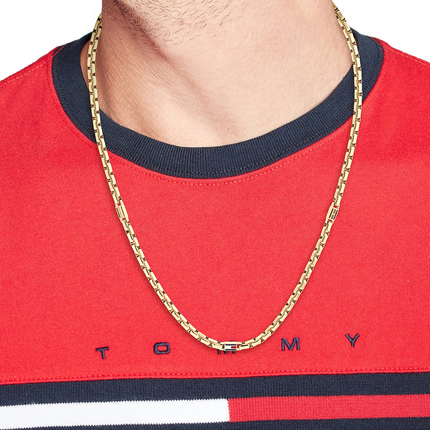 Tommy Hilfiger Roestvrij Staal Goudkleurige Heren Ketting TJ2790673 - Image 2