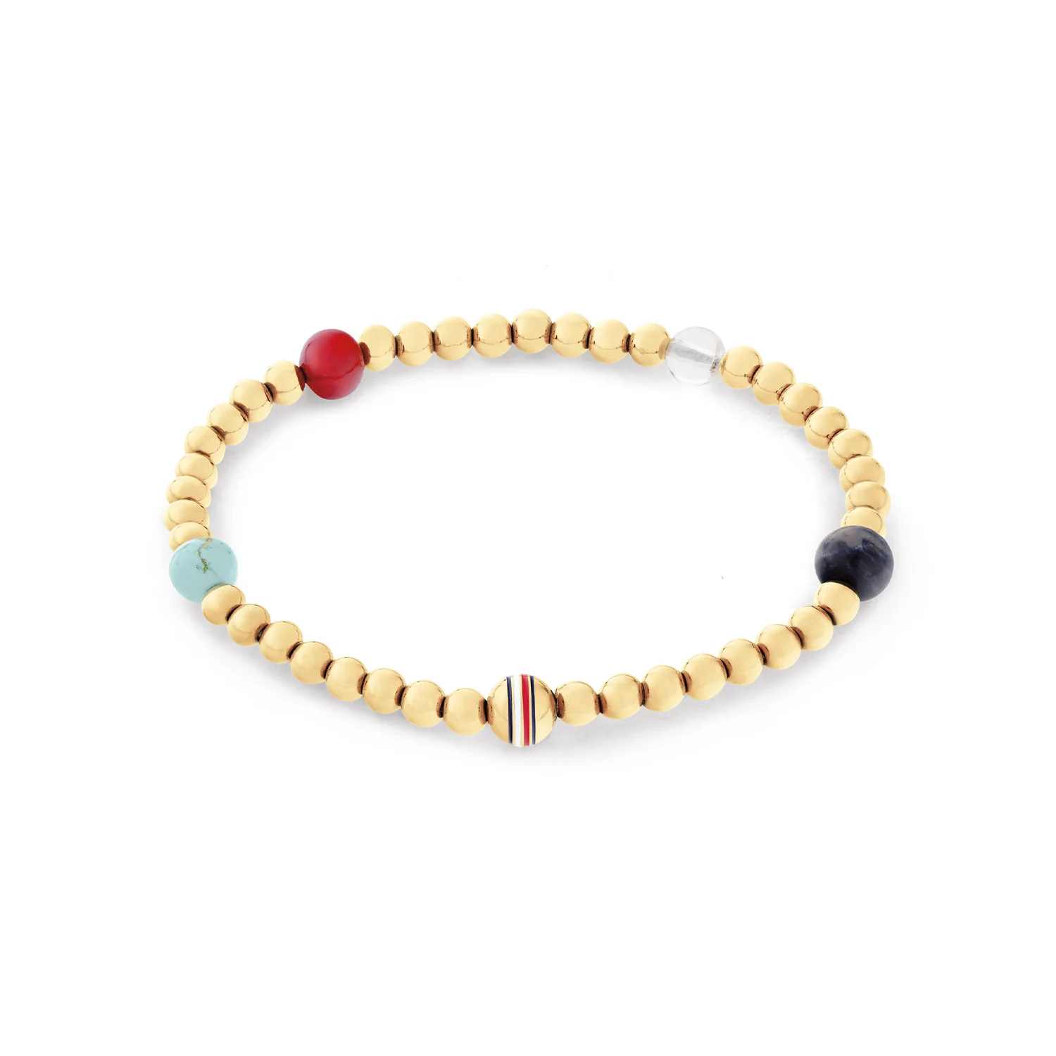 Tommy Hilfiger Roestvrij Staal Goudkleurige Dames Kralenarmband TJ2781040