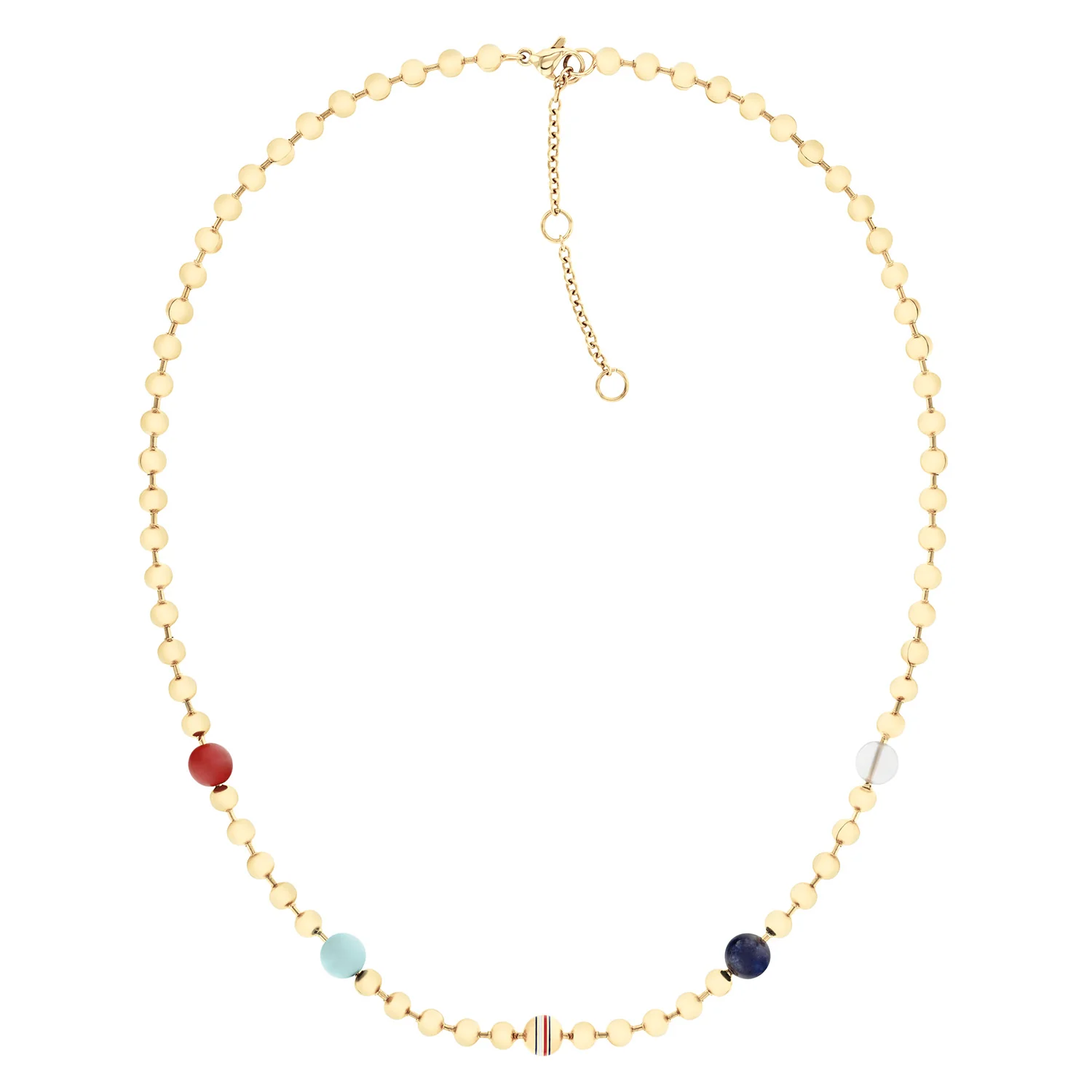 Tommy Hilfiger Roestvrij Staal Goudkleurige Dames Kralen Ketting TJ2781039