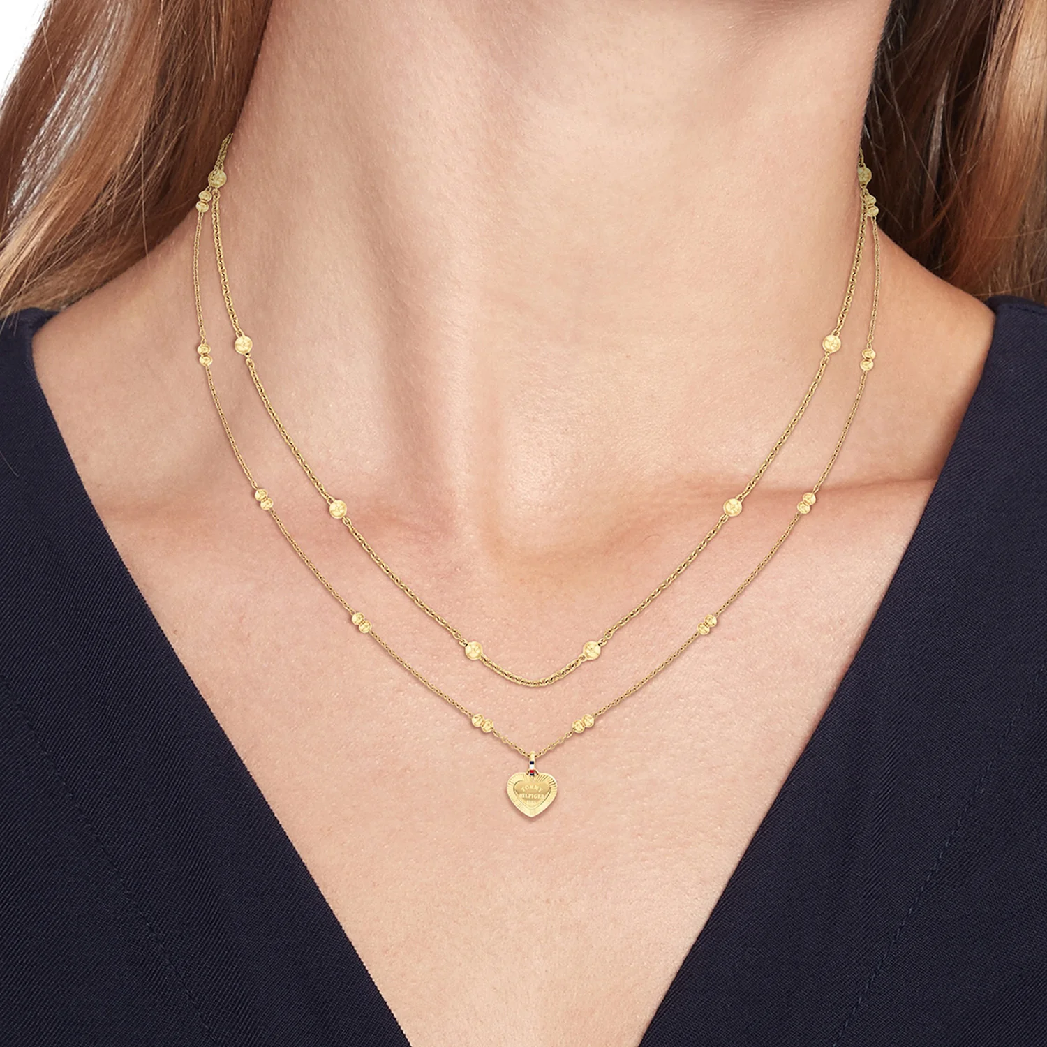 Tommy Hilfiger Roestvrij Staal Goudkleurige Dames Ketting TJ2781010 - Image 2