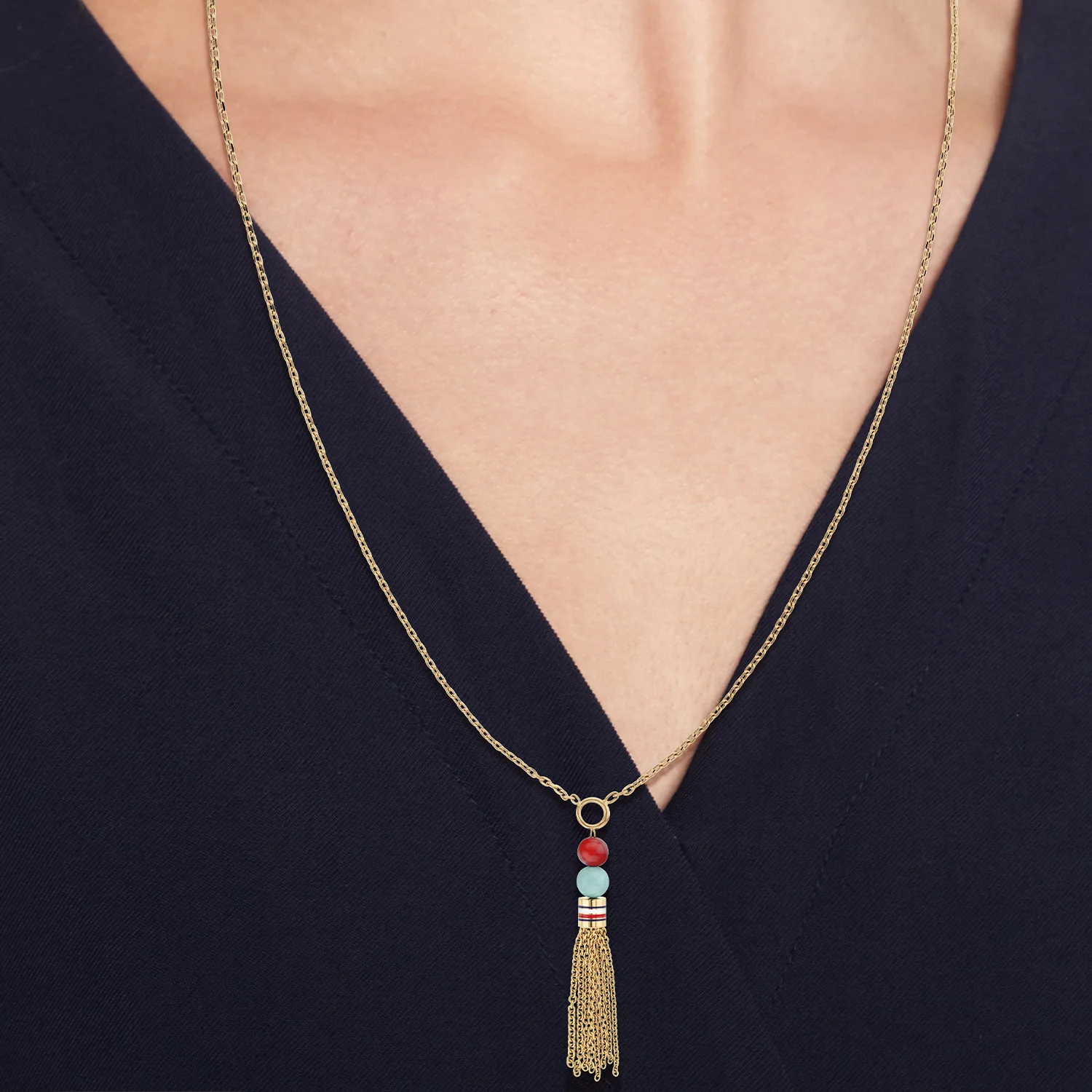 Tommy Hilfiger Roestvrij Staal Goudkleurige Dames Ketting TJ2781041 - Image 2
