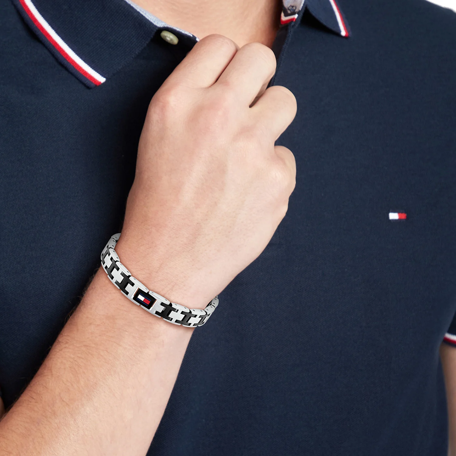 Tommy Hilfiger Roestvrij Staal Zilverkleurige Heren Schakelarmband TJ2790684 - Image 2