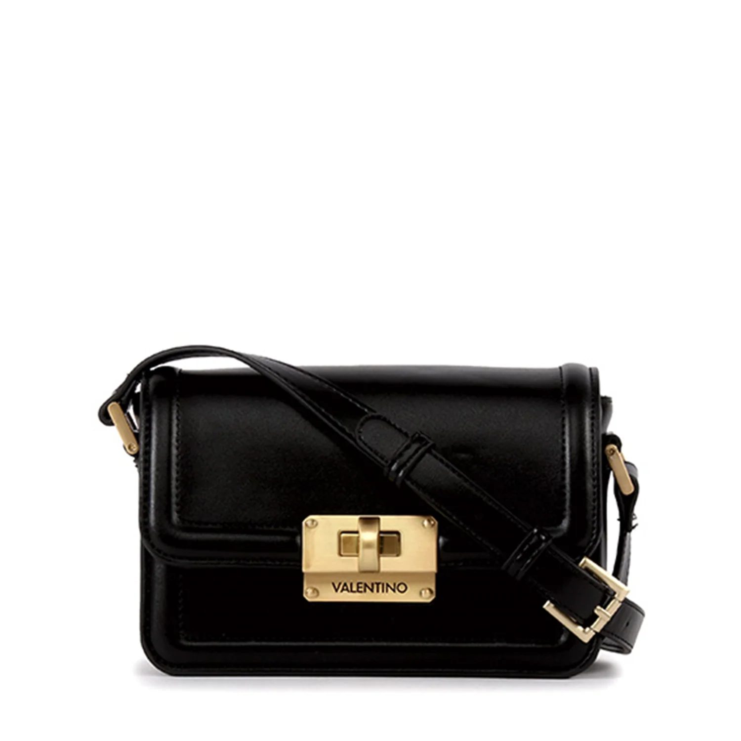 Valentino Bags Floren Black Crossbody Bag VBS9A910NERO