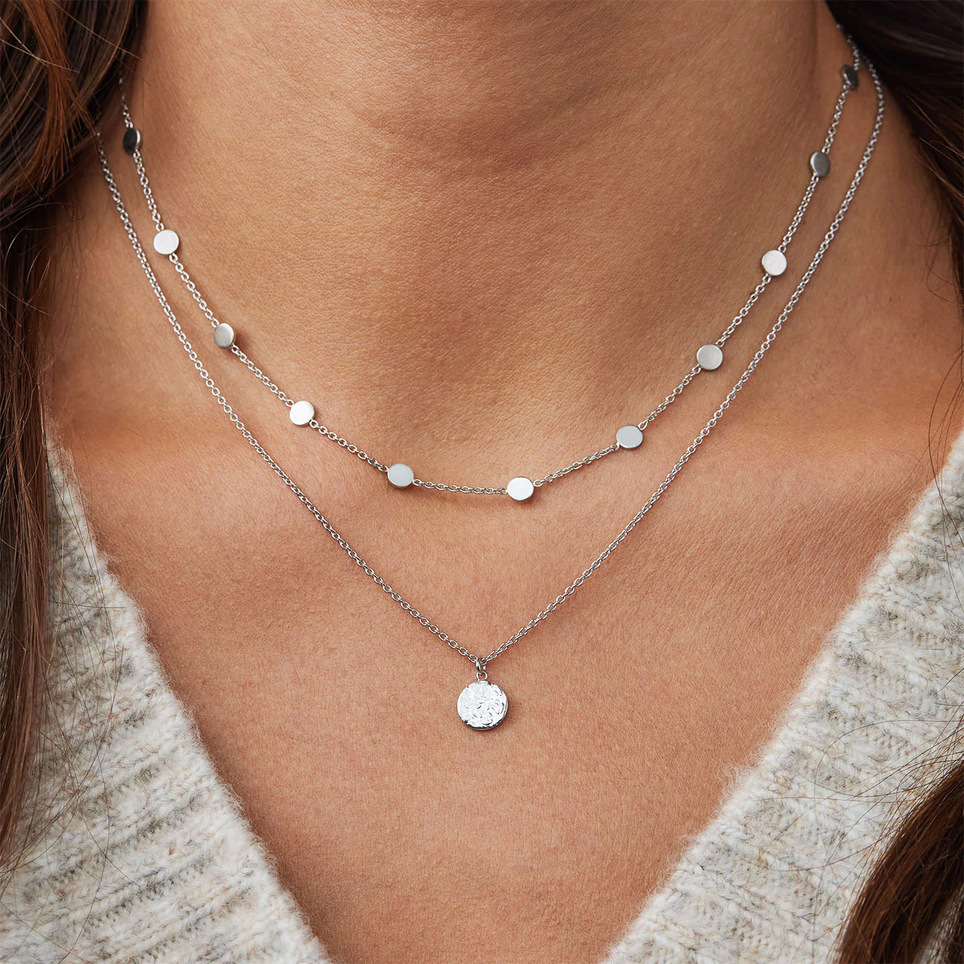 Violet Hamden Luna 925 Sterling Zilveren Choker met Manen VH15002 - Image 3