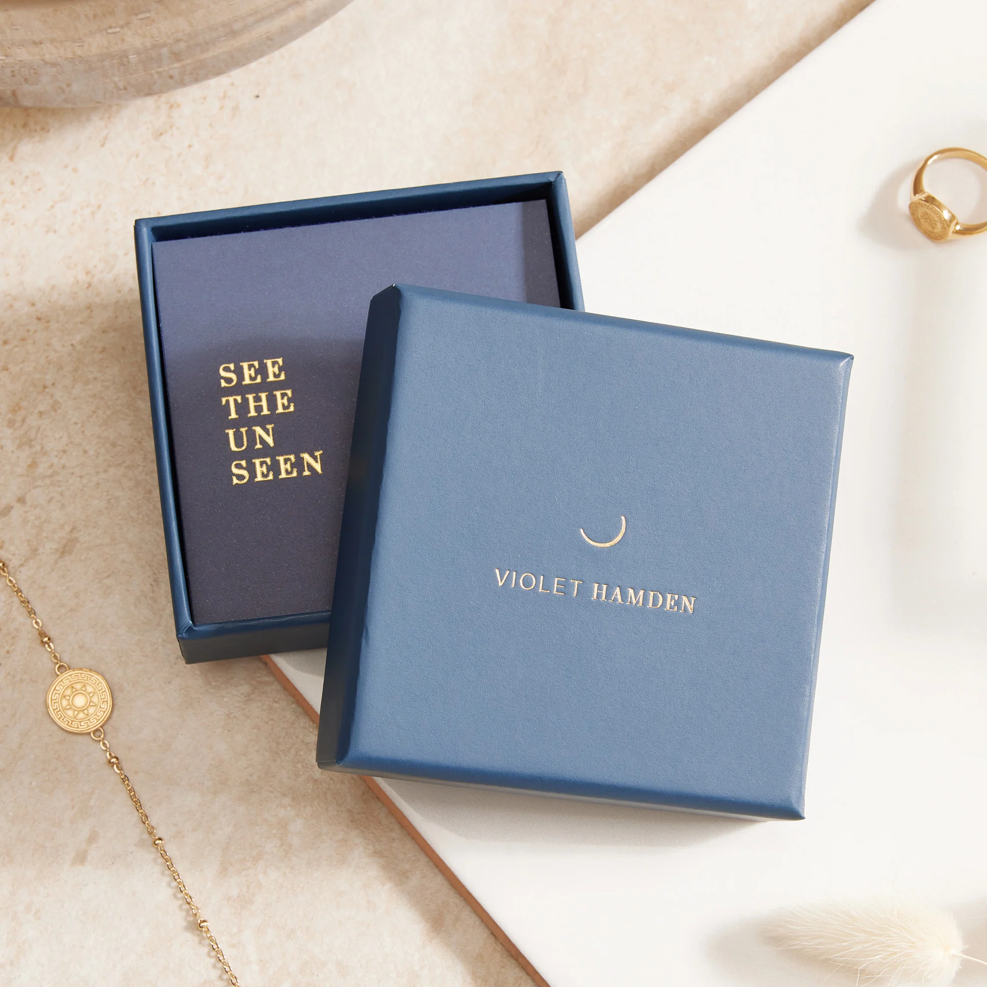 Violet Hamden Luna 925 Sterling Zilveren Ketting met Maan en Groene Zirkonia Steentje VH340037 - Image 6