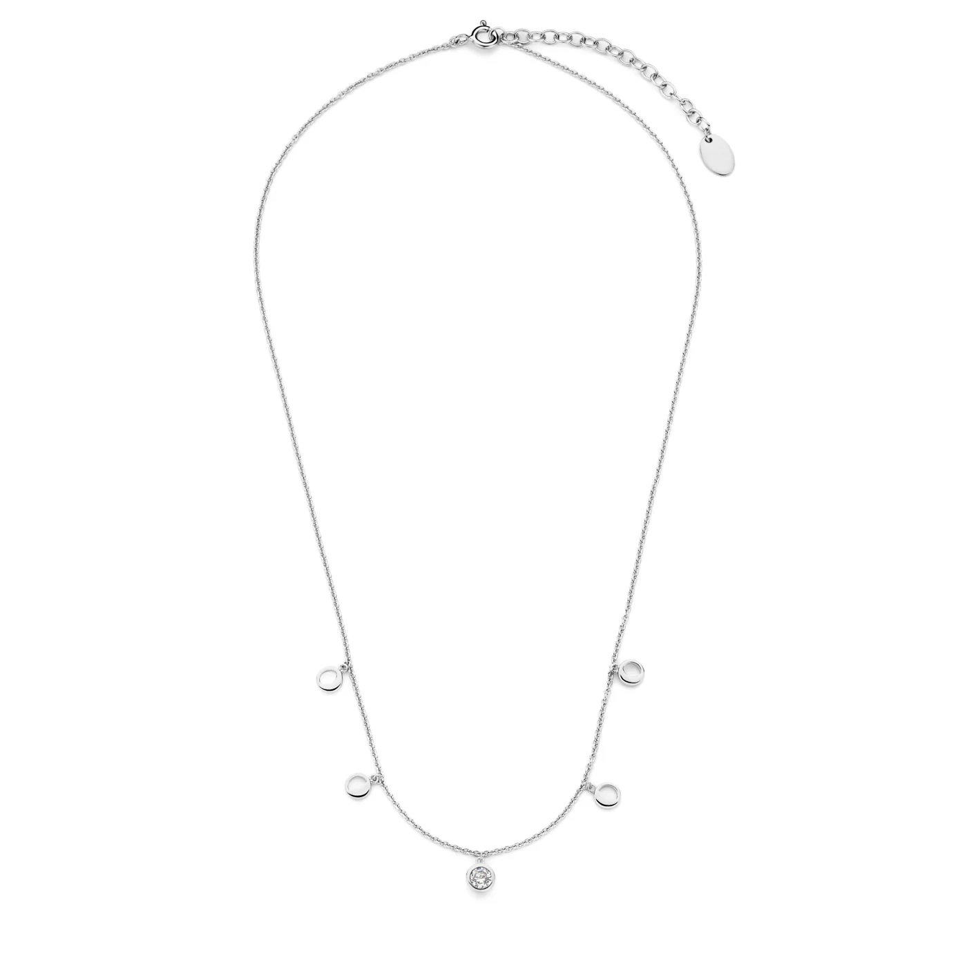 Violet Hamden Luna 925 Sterling Zilveren Ketting met Manen en Witte Zirkonia Steentje VH340039 - Image 3
