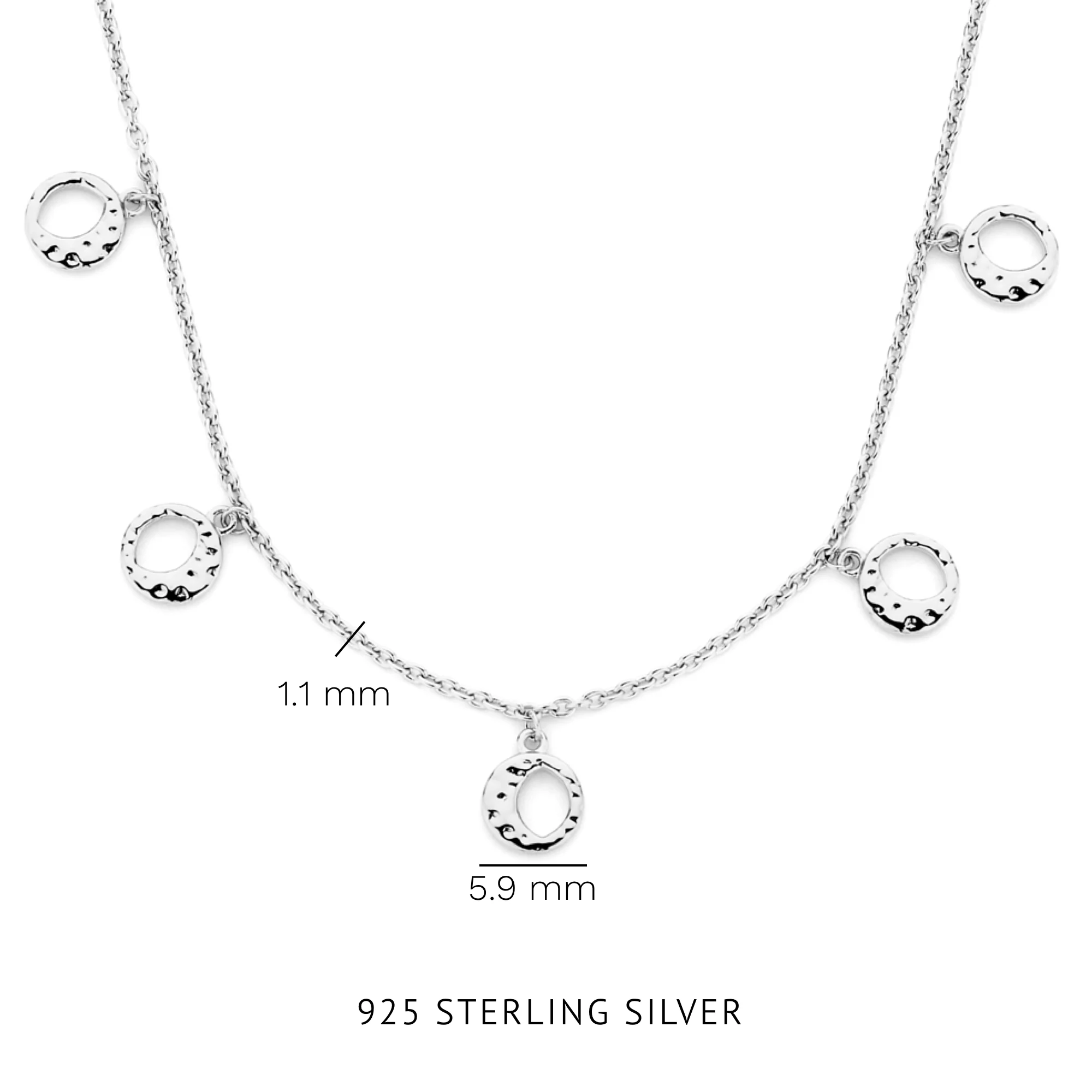 Violet Hamden Luna 925 Sterling Zilveren Ketting met Manen VH340033 - Image 5