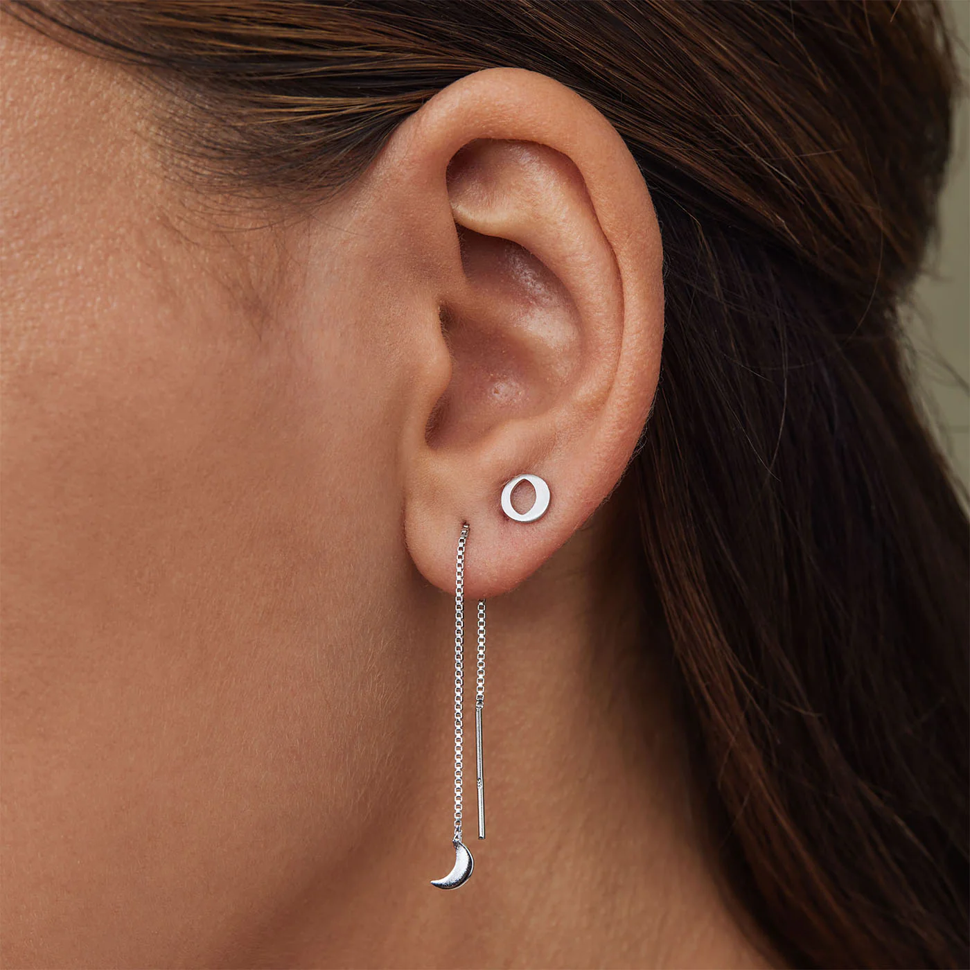 Violet Hamden Luna 925 Sterling Zilveren Oorbellen met Manen VH16048 - Image 2