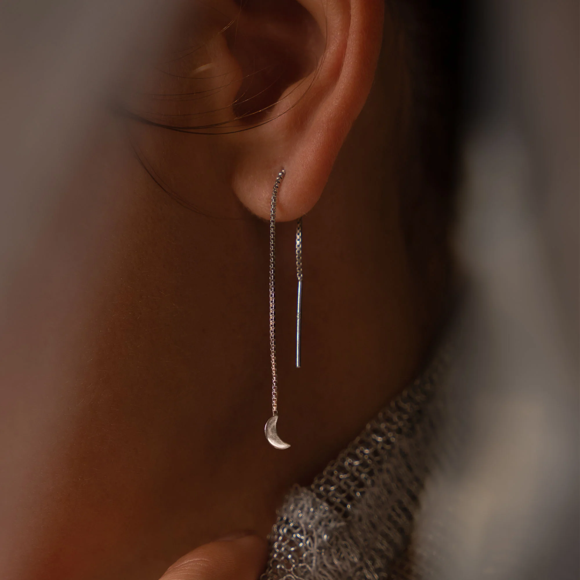 Violet Hamden Luna 925 Sterling Zilveren Oorbellen met Manen VH16048 - Image 3
