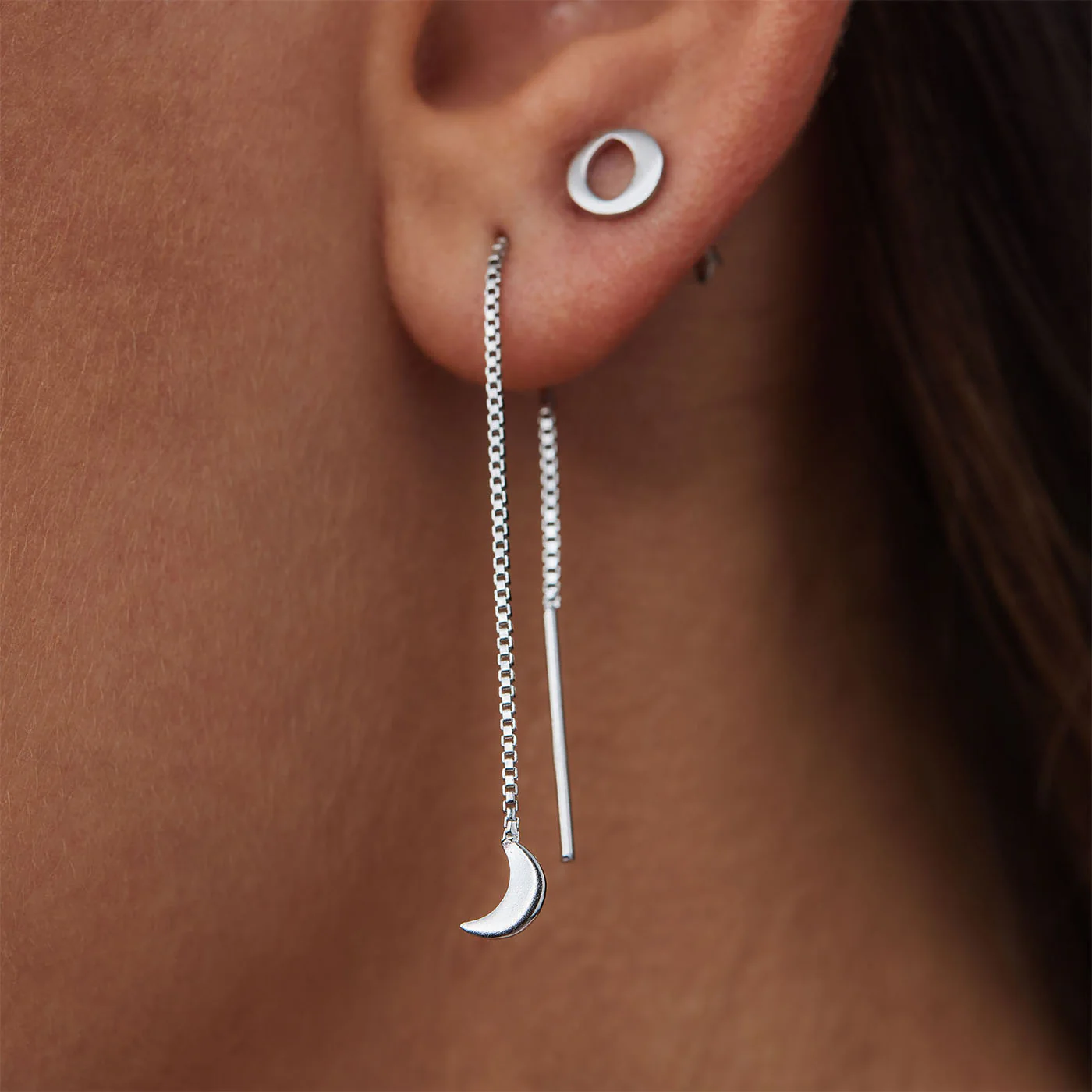 Violet Hamden Luna 925 Sterling Zilveren Oorbellen met Manen VH16048 - Image 4