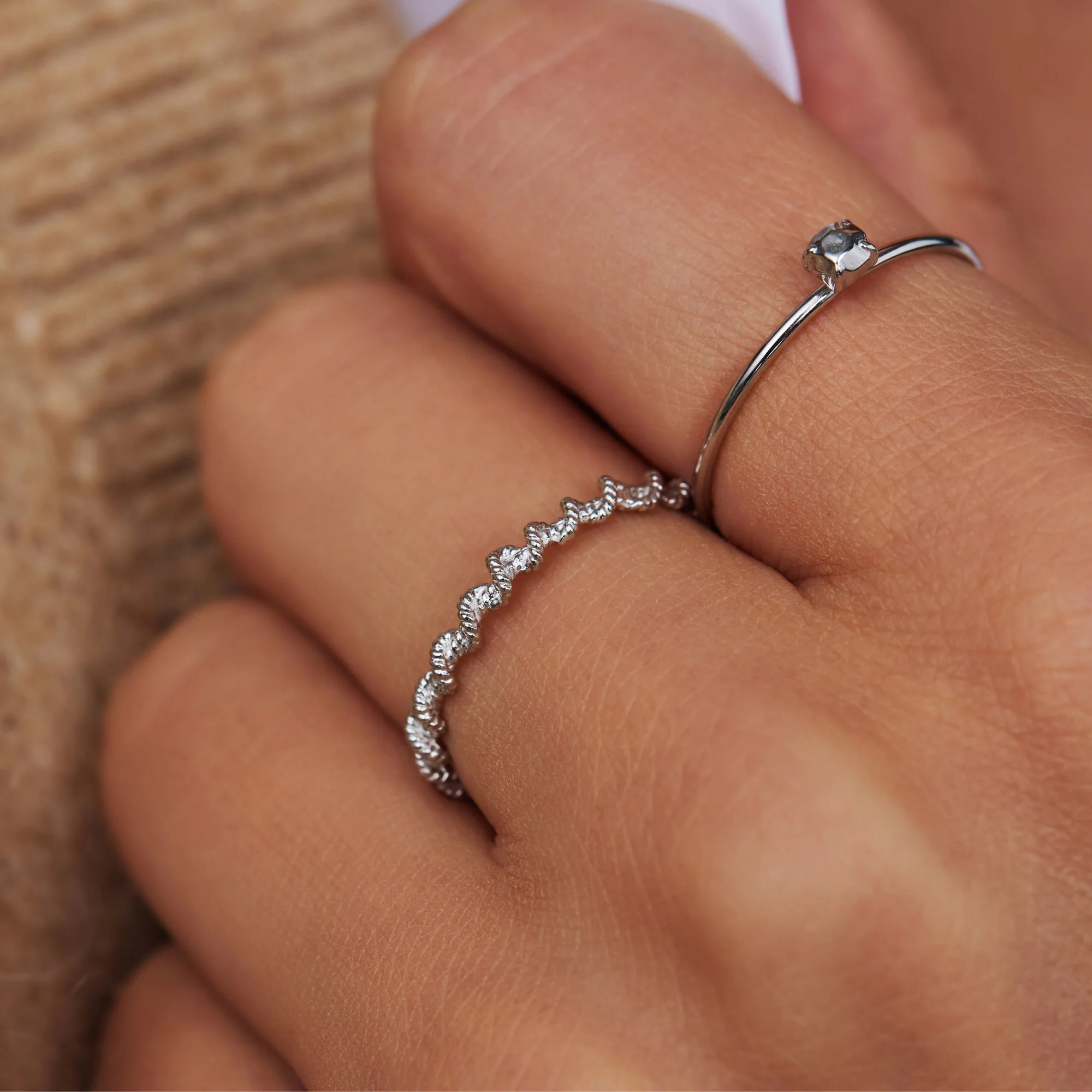 Violet Hamden Sisterhood Lunar 925 Sterling Zilveren Gedraaide Ring VH33005-50 - Image 2