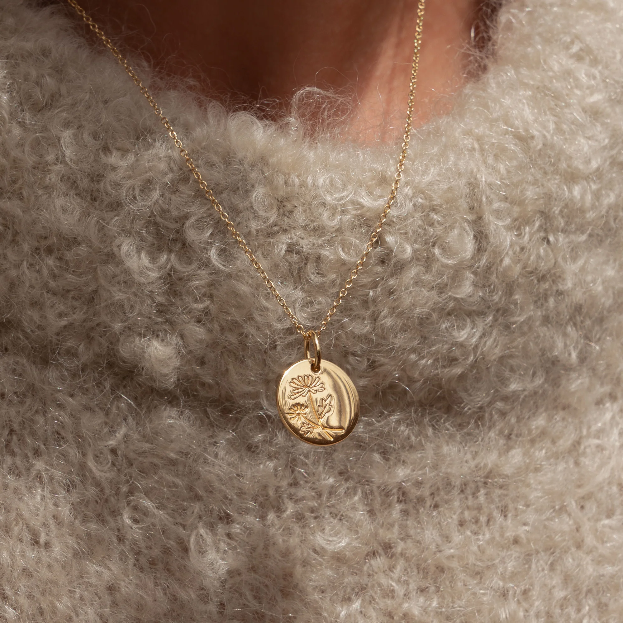 Violet Hamden Venus 925 Sterling Zilveren Gold Plated Ketting met Geboortebloem VH340025-NOV - Image 2