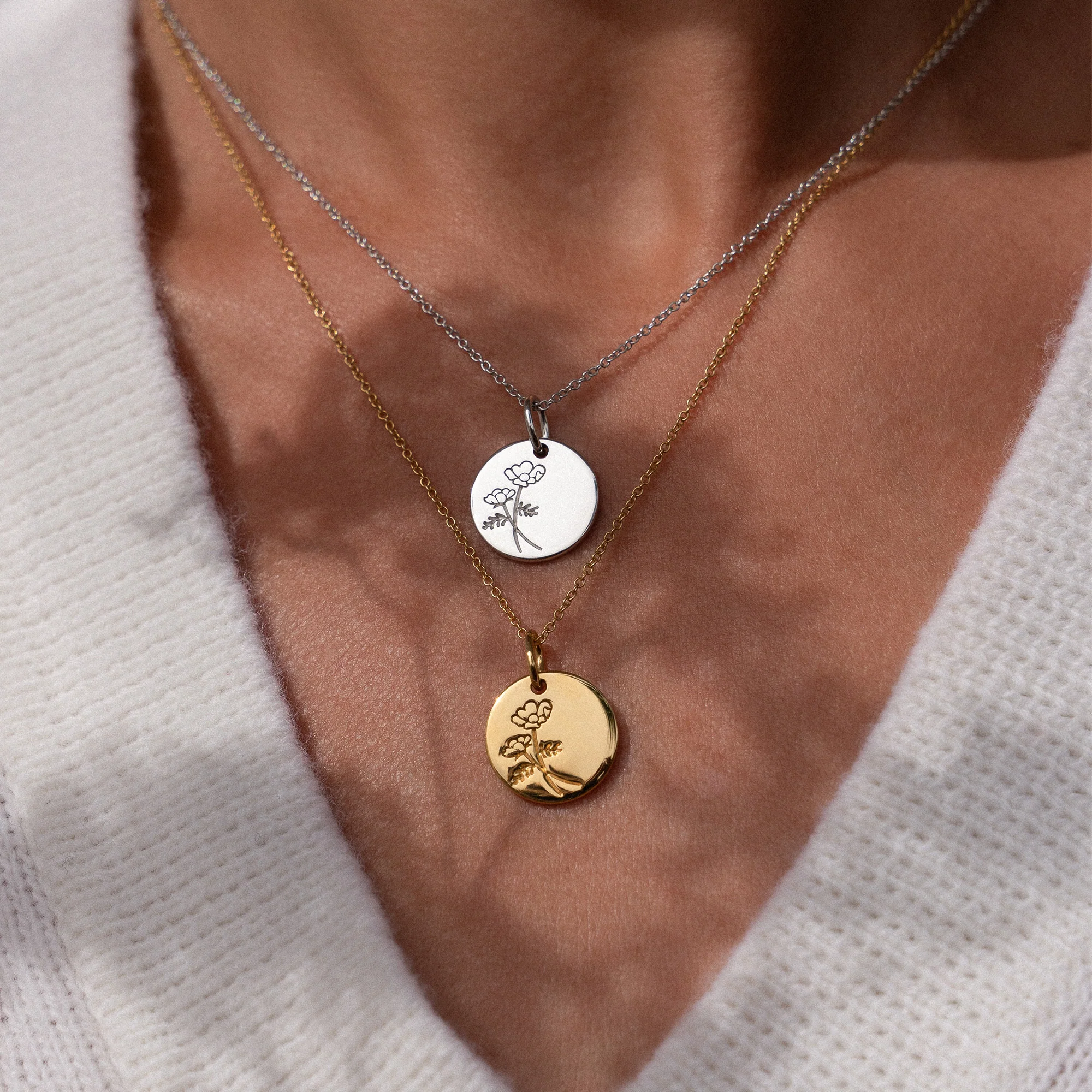 Violet Hamden Venus 925 Sterling Zilveren Gold Plated Ketting met Geboortebloem VH340025-OCT - Image 3