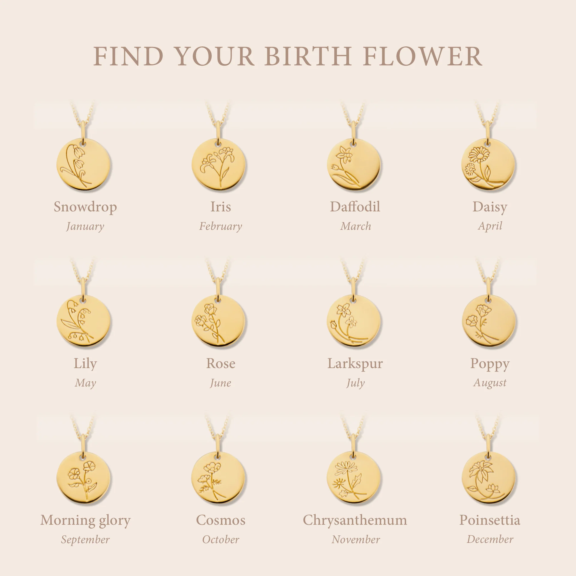 Violet Hamden Venus 925 Sterling Zilveren Gold Plated Ketting met Geboortebloem VH340025-OCT - Image 6