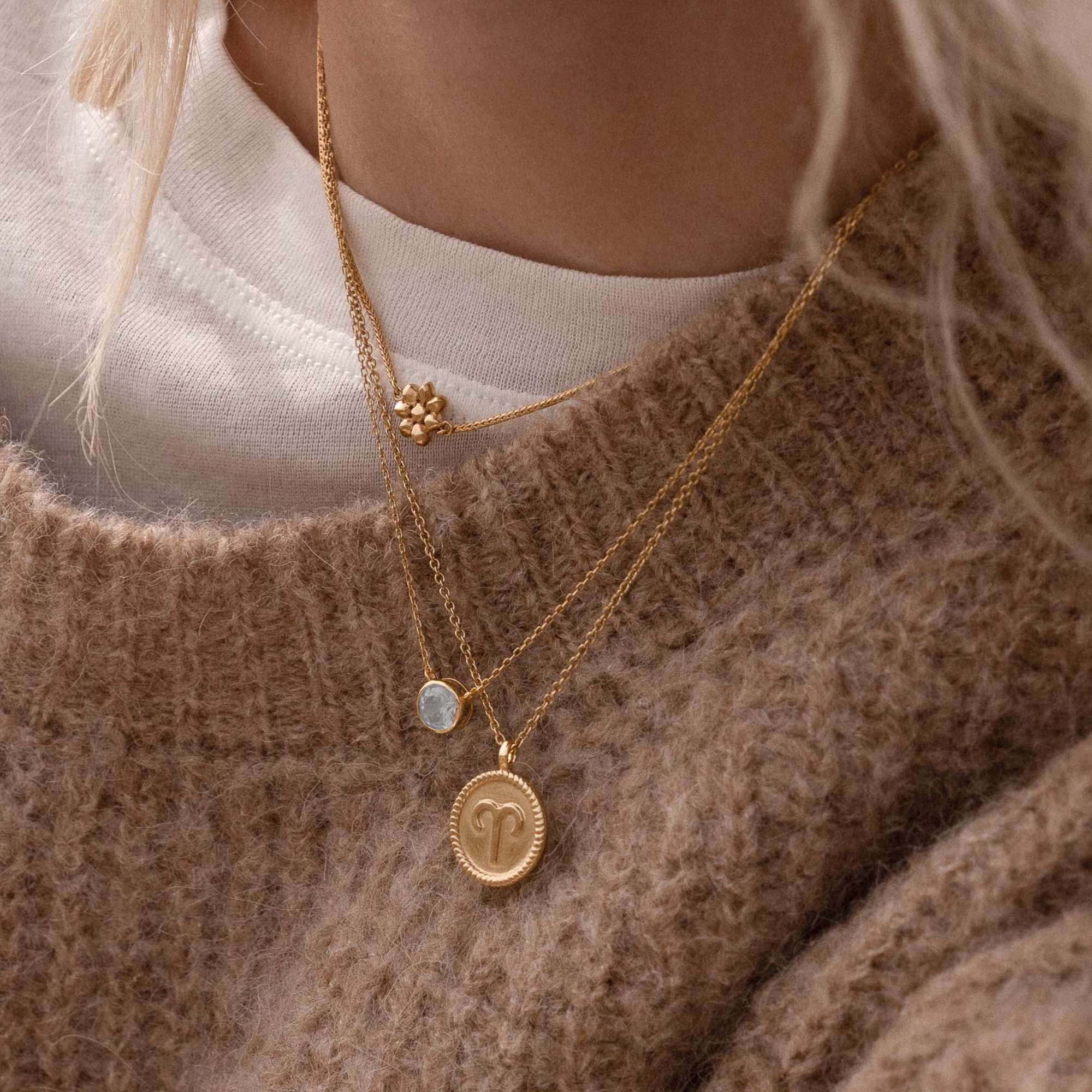 Violet Hamden Venus 925 Sterling Zilveren Gold Plated Ketting met Geboortesteen VH340010-MAY - Image 3