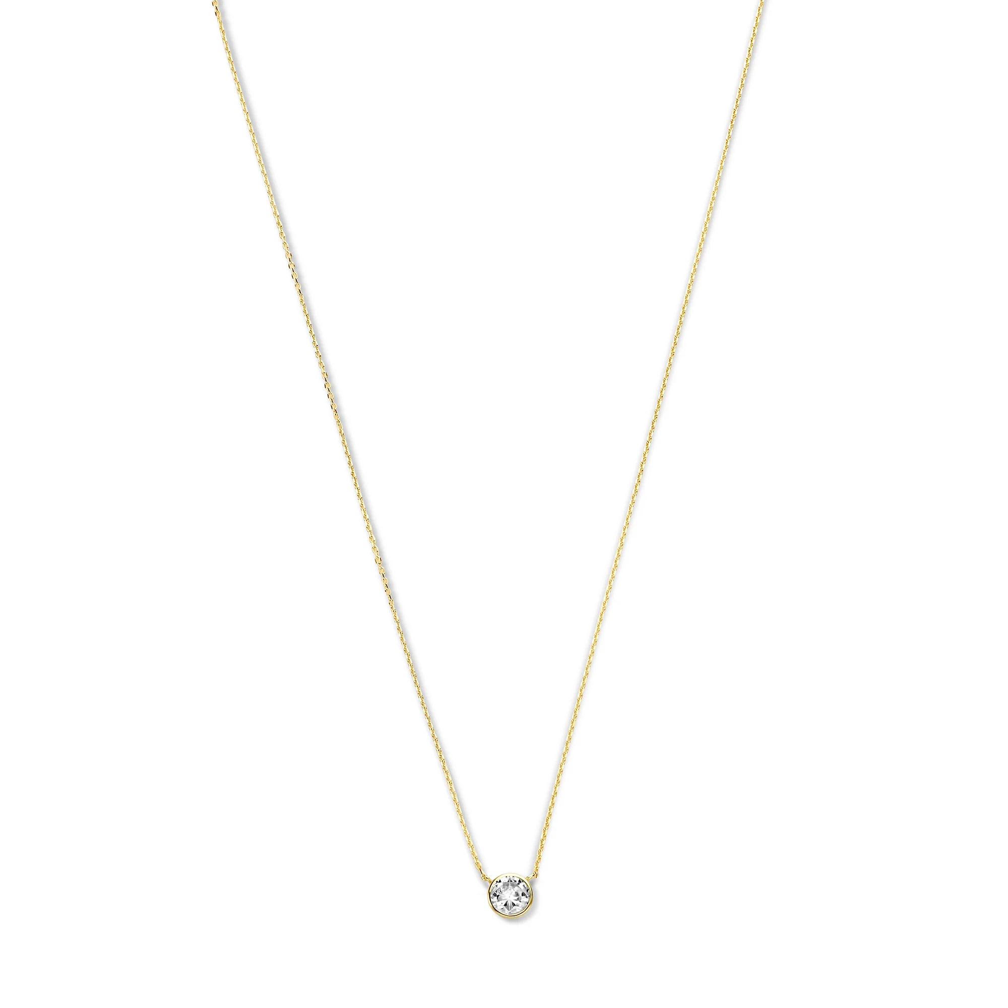 Violet Hamden Venus 925 Sterling Zilveren Gold Plated Ketting met Geboortesteen VH340010-OCT