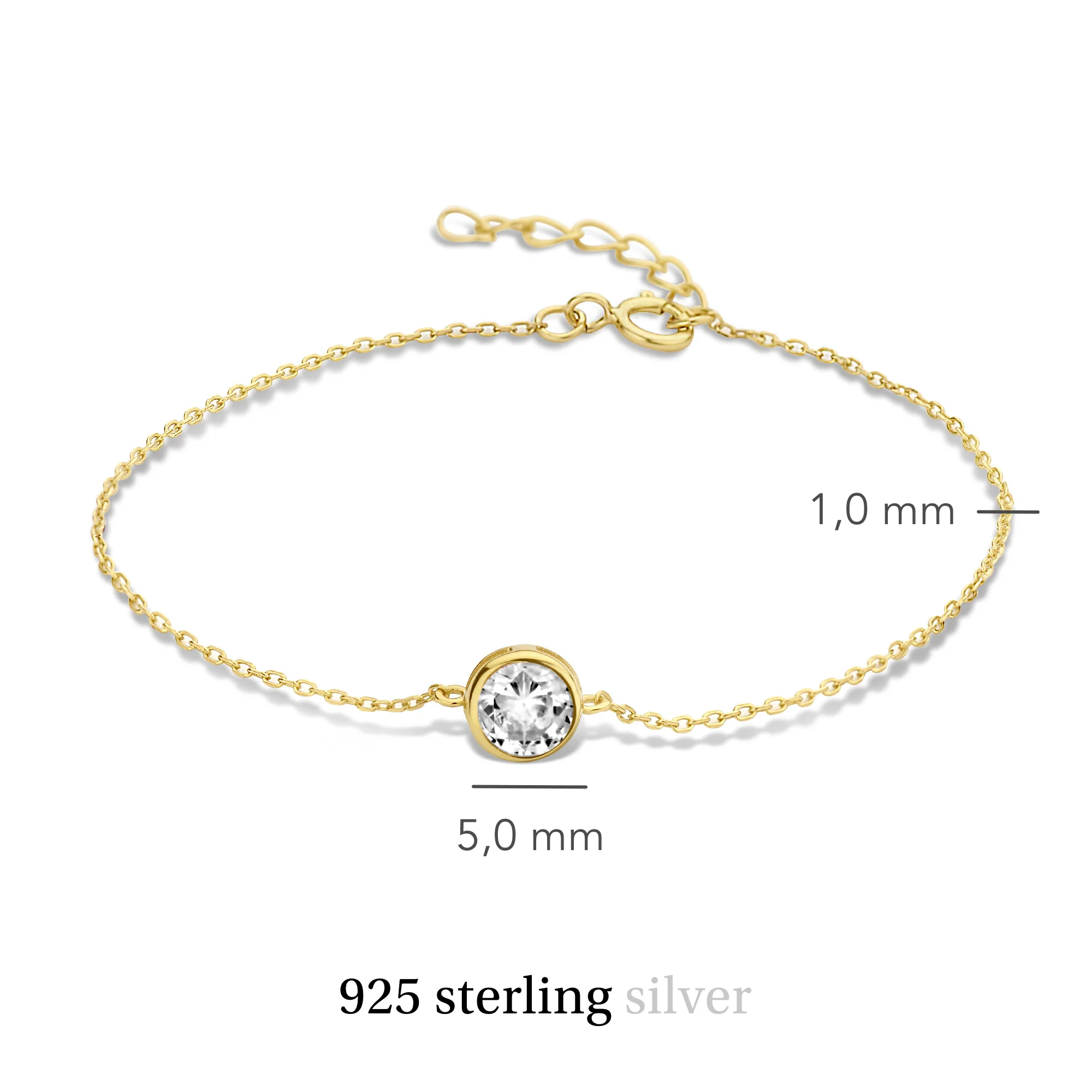 Violet Hamden Venus 925 Sterling Zilveren Gold Plated Armband met Geboortesteen VH320010-NOV - Image 8